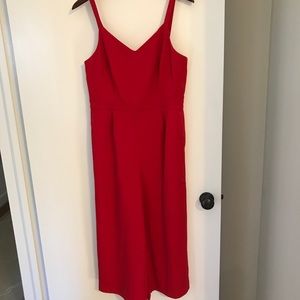 Loft red jumpsuit